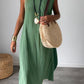 Bella - Gele Mouwloze Losse Jurk