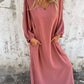 Elegante V-hals Maxi Jurk – Chic & Tijdloos