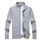 LeisureKnit: Heren Slim Fit Rits Katoenen Gebreid Jas
