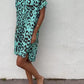 Zara - Witte Luipaardprint Jurk met Revers