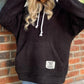 Loose Hooded Long-Sleeved Plush Top