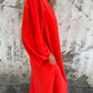 Elegante V-hals Maxi Jurk – Chic & Tijdloos