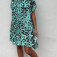Zara - Witte Luipaardprint Jurk met Revers