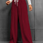 Marnie - Lichtgrijze Casual Wijde Sweatpants