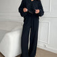 Livia - Rode Casual Tweedelige Set met Bootcut Broek