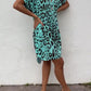 Zara - Witte Luipaardprint Jurk met Revers
