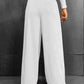 Marnie - Lichtgrijze Casual Wijde Sweatpants