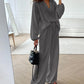 Livia - Rode Casual Tweedelige Set met Bootcut Broek