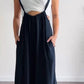 Navyblauwe Katoen-Linnen Broek - Maxine
