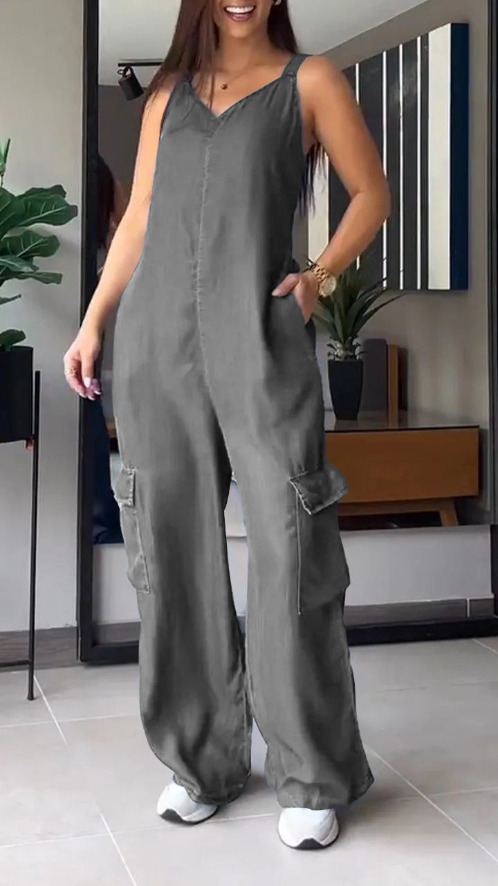 Debora - Sexy Denim Jumpsuit