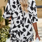 Sophie - Witte Casual Shirt & Shorts Set met Print