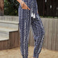 Blauwe Etnische Print Broek - Lillyan