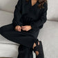 Livia - Rode Casual Tweedelige Set met Bootcut Broek