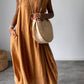 Bella - Gele Mouwloze Losse Jurk