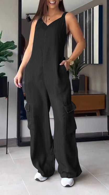 Debora - Sexy Denim Jumpsuit