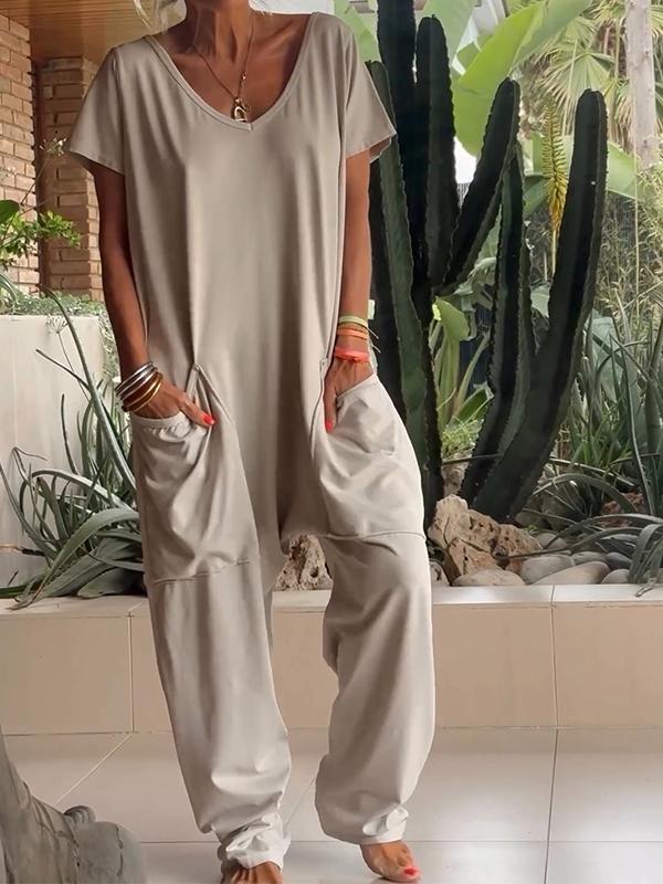 Faylin - Casual V-hals Jumpsuit