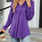 Chic V-hals Lange Mouw Losse Sweatshirt