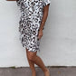 Zara - Witte Luipaardprint Jurk met Revers