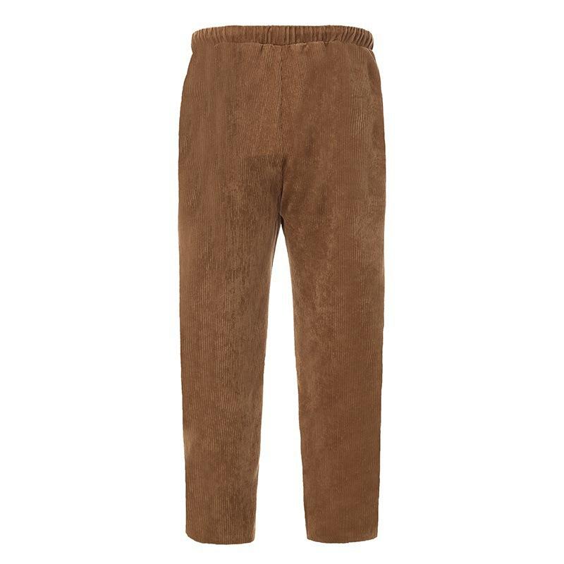 Corduroy Comfort: Heren Cropped Broeken