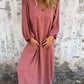 Elegante V-hals Maxi Jurk – Chic & Tijdloos