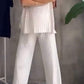 Julia - Blauw Casual Pak met Ronde Hals