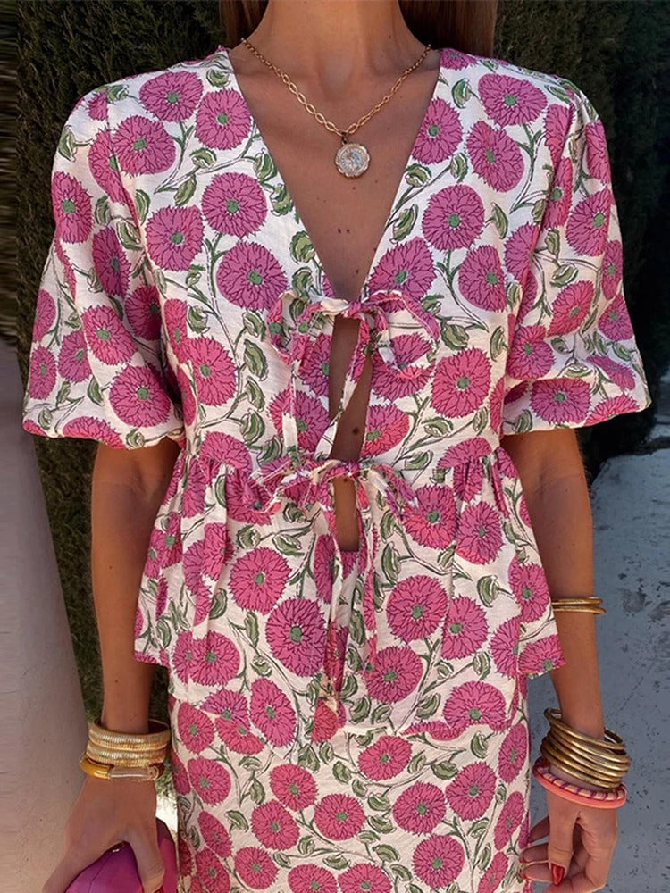 Noortje-Lynn - Top Met Bloemenmotief