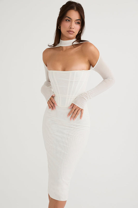 Tessa - Korset Midi Jurk