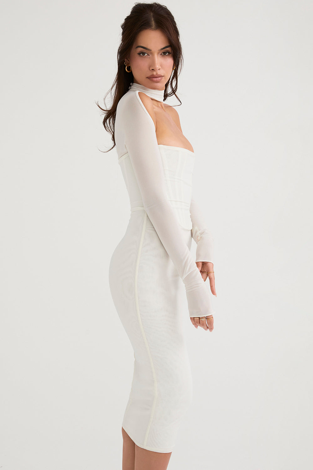 Tessa - Korset Midi Jurk