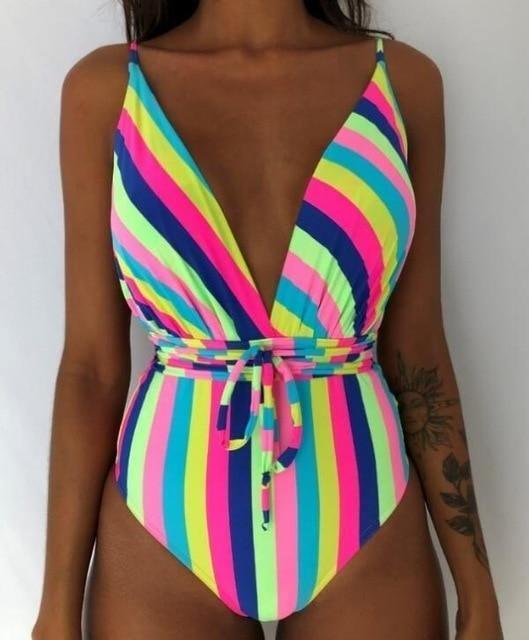 Catalina - Blauwe Rugloze Braziliaanse Monokini