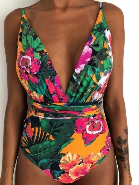 Catalina - Blauwe Rugloze Braziliaanse Monokini