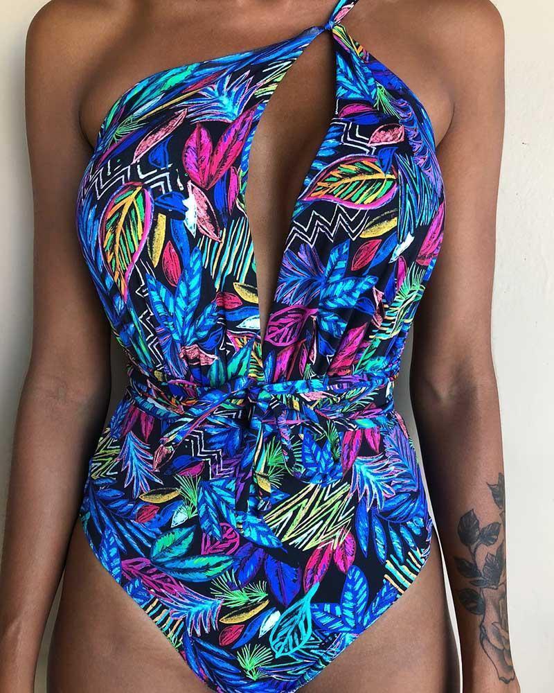 Catalina - Blauwe Rugloze Braziliaanse Monokini