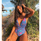 Catalina - Blauwe Rugloze Braziliaanse Monokini