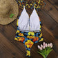 Catalina - Blauwe Rugloze Braziliaanse Monokini
