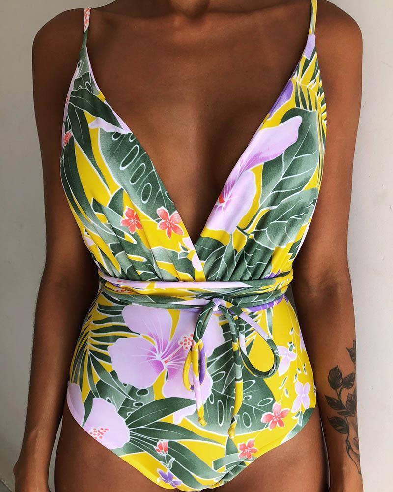 Catalina - Blauwe Rugloze Braziliaanse Monokini