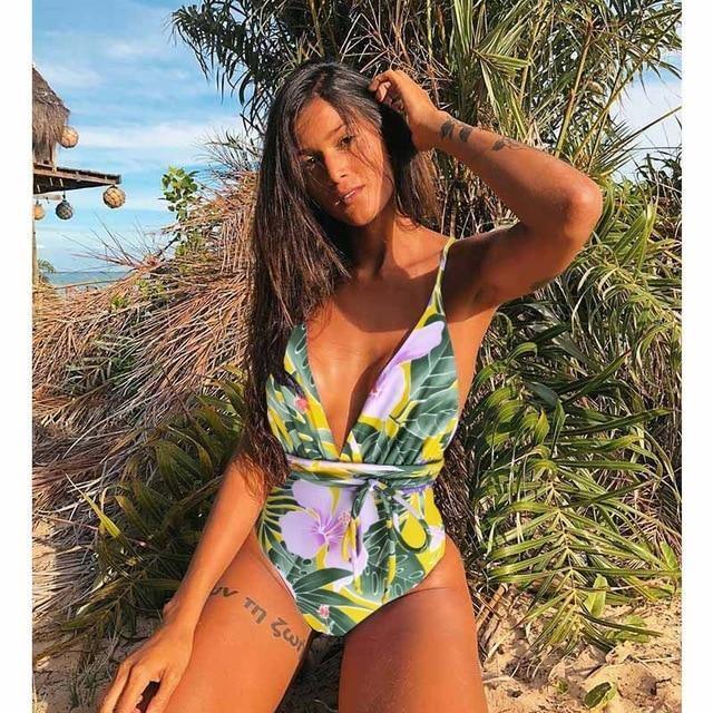 Catalina - Blauwe Rugloze Braziliaanse Monokini