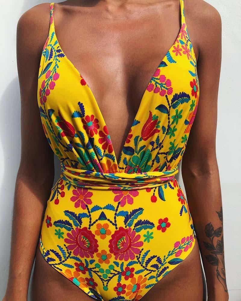 Catalina - Blauwe Rugloze Braziliaanse Monokini
