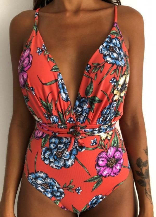 Catalina - Blauwe Rugloze Braziliaanse Monokini