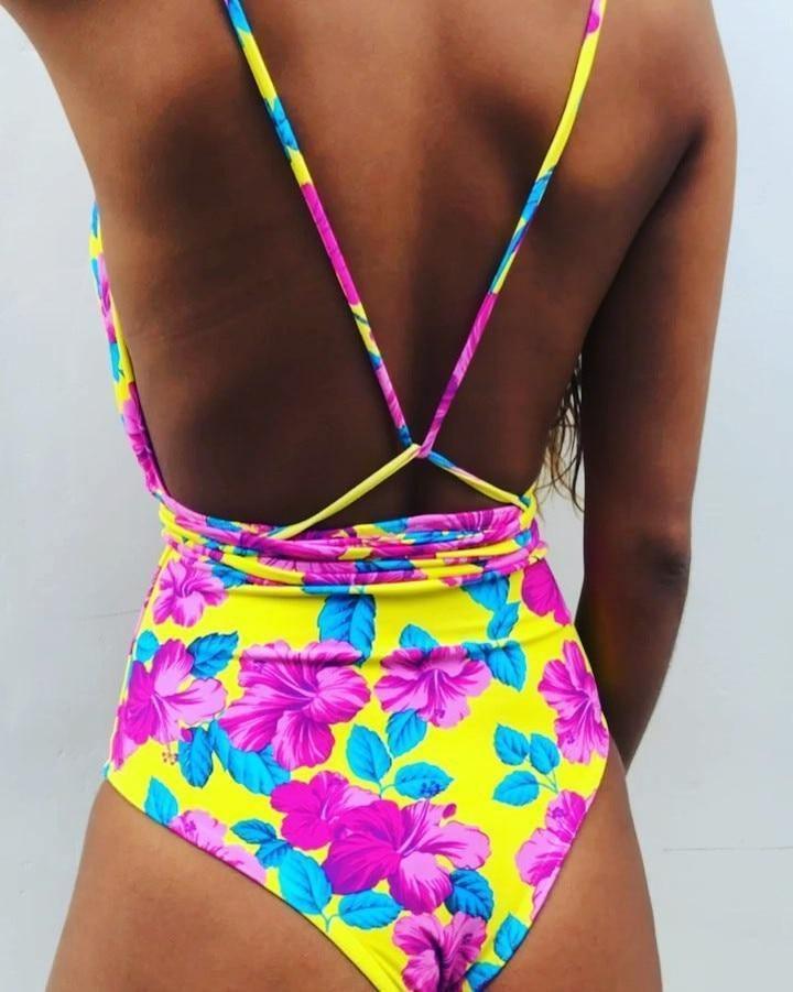 Catalina - Blauwe Rugloze Braziliaanse Monokini