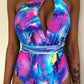 Catalina - Blauwe Rugloze Braziliaanse Monokini