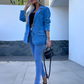 Chique Vintage Blauwe Denim Jacket – Tijdloze Stijl & Comfort