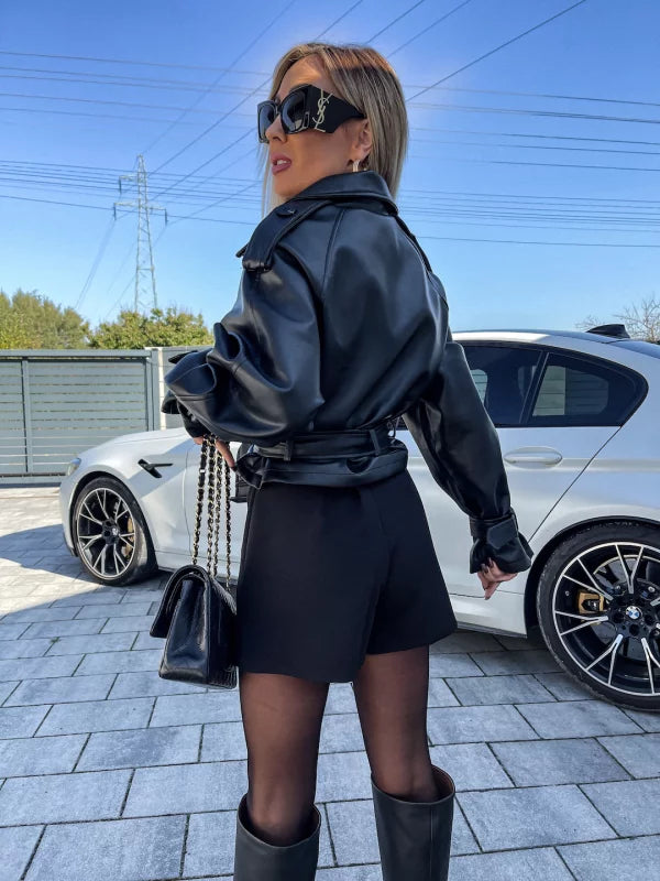 Madelief - Stijlvolle Leren Jas