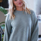 Ember Drop Shoulder Trui, IJsberg Groen