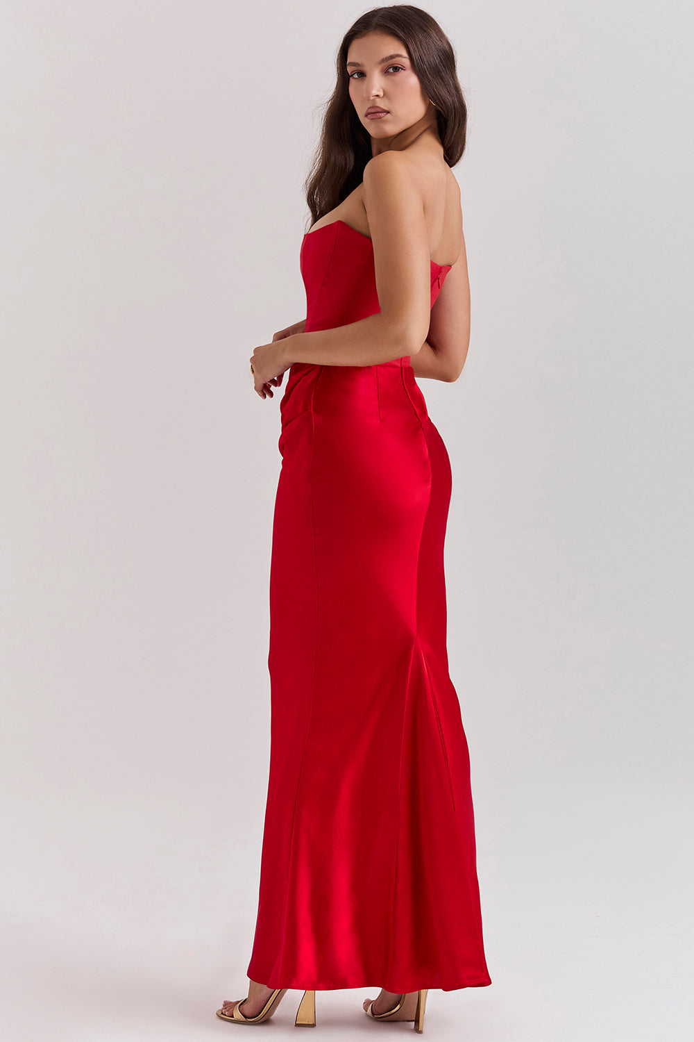 Nelia - Elegante Strapless Jurk