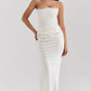 Nelia - Elegante Strapless Jurk