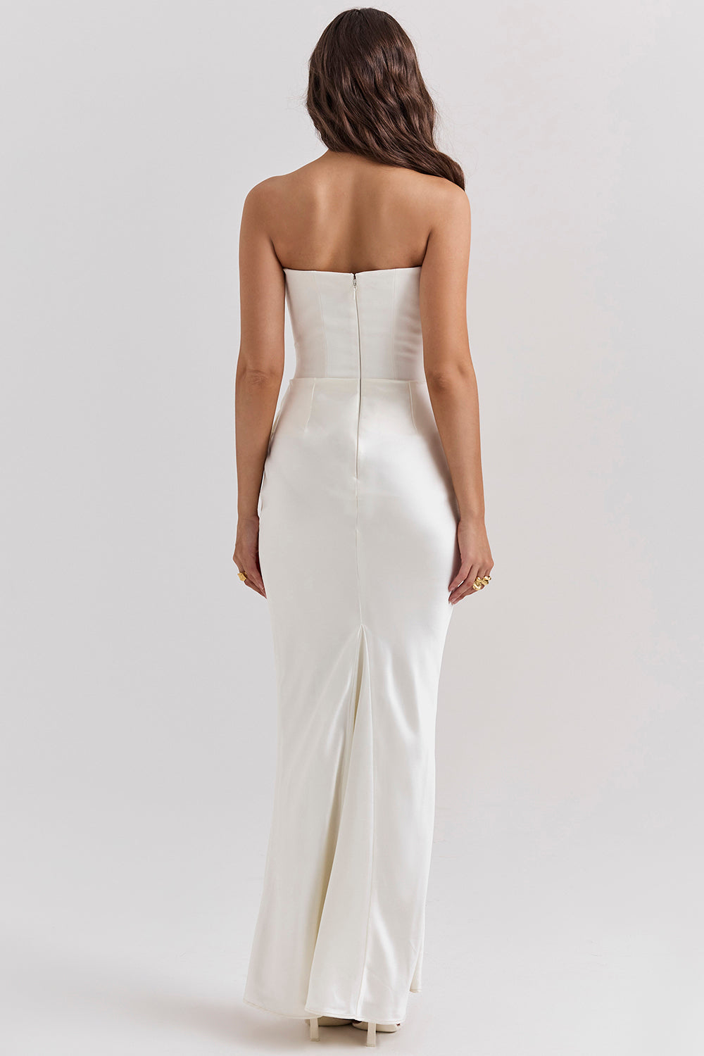 Nelia - Elegante Strapless Jurk