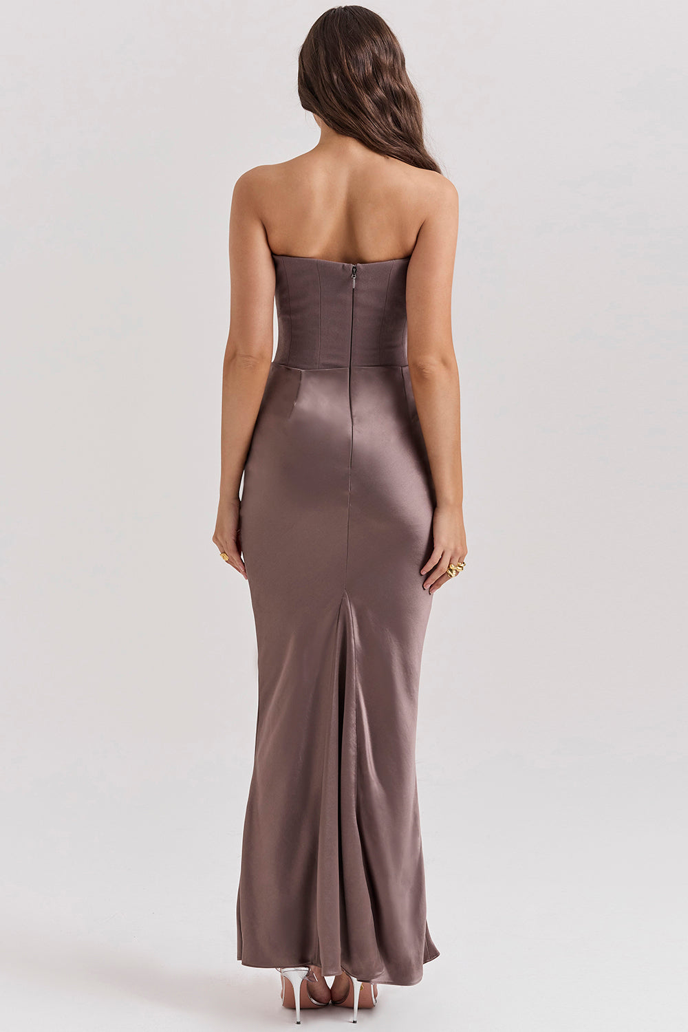 Nelia - Elegante Strapless Jurk