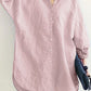Hemelsblauw Oversized Linnen Shirt - Mila