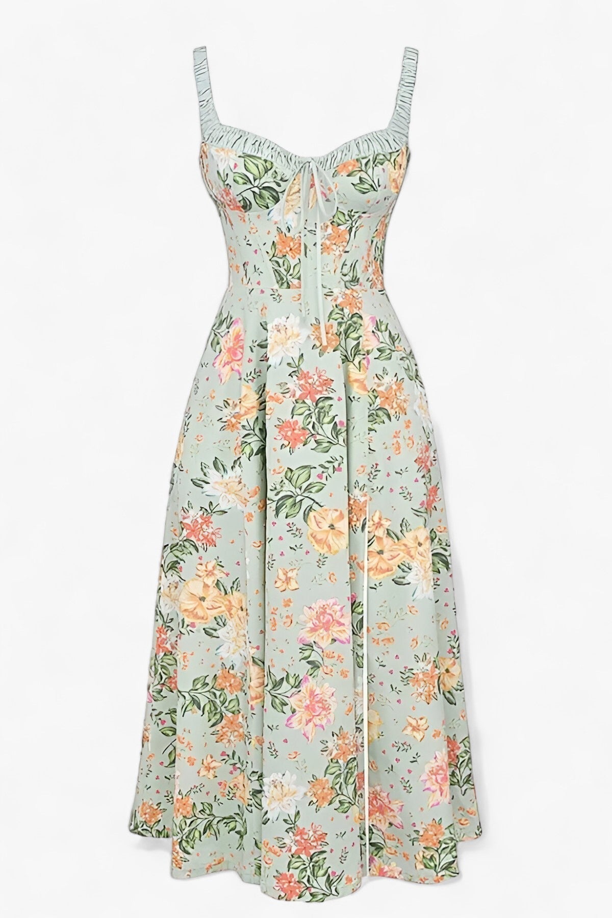 Klarine - Bloemen Midi Jurk