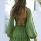 Groene Off-Shoulder Jurk - Lara