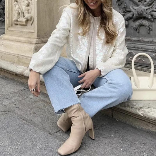 Marinka - Pailletten Bomberjack